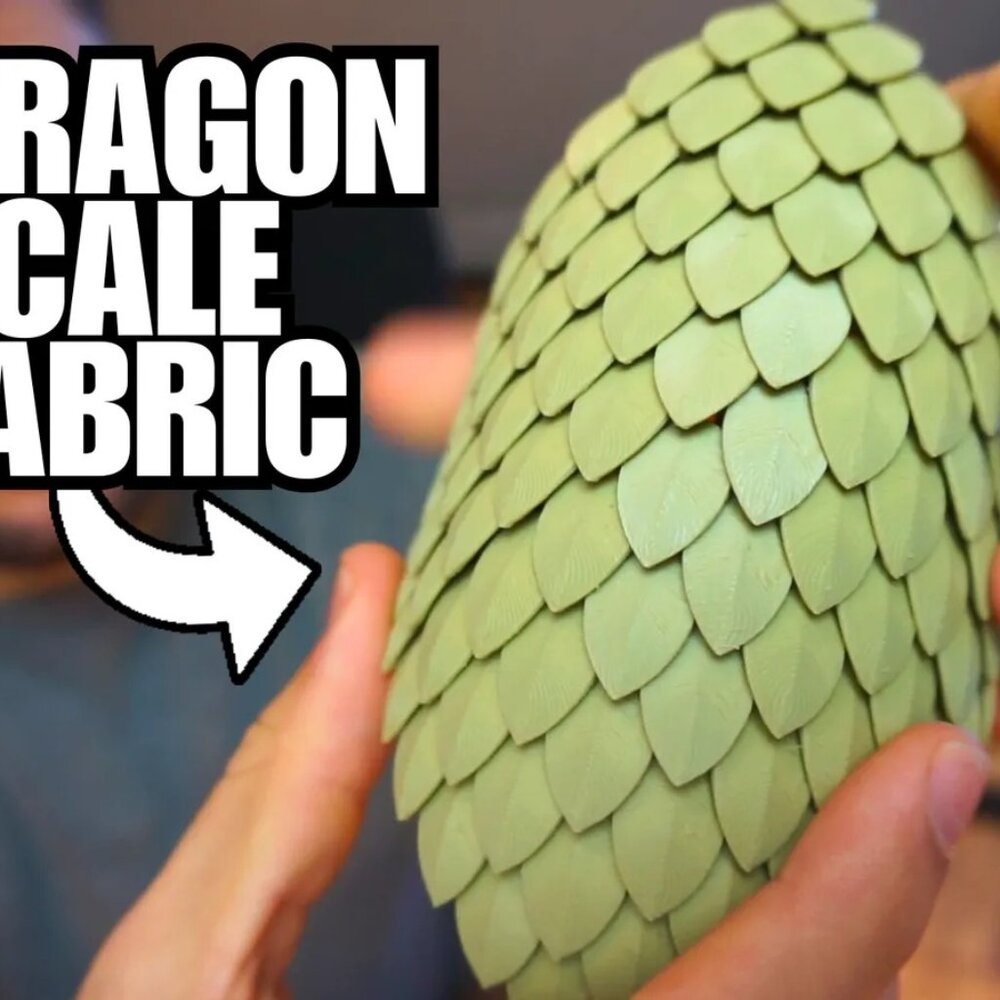 Dragon Scale Flexible Mesh/Fabric l Full design process included (Fusion 360) is